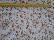 Dzianina prążek drobny jabłka  0,5mb