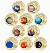 Kolekcjonerski zestaw monet? przedstawiających Układ Słoneczny OKAZJA!!! 3