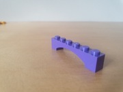 LEGO łuk 1x6 fioletowy 6117040 NOWY