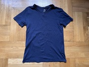 T-shirt krótki rękaw (granatowy) - H&M - 134/140 (8/10l)