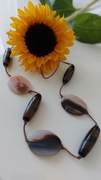 Naszyjnik handmade z agatów 
