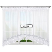 Firanka z gipiurą i  cyrkoniami 165*500