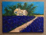 Obraz LAWENDOWE POLE  80 x 60 cm