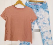 Zestaw top XS jeansy tie dye Maison Scotch  27/32
