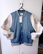 House nowa kurtka ocieplana bejsbolówka kurteczka przejściowa print smoka