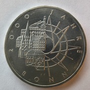 10 marek 1989 D RFN 2000 lat miasta Bonn Srebro 0,625 waga 15,5