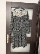 Sukienka damska czarna w geometryczny wzór H&M rozmiar 44
