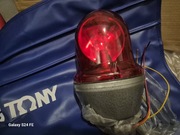 Nowa czerwona lampa błyskowa kogut  Elektra LBS5 PRL 
