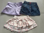 Zestaw spódniczek dziewczęcych – rozmiar 74–80 | 3 szt.