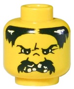 Lego Minifigure Head Moustache 3626px30 ww008 bandit bandyta główka western