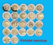 5 zł komplet 22 szt. 2014-2025 Mennicze w kapslach