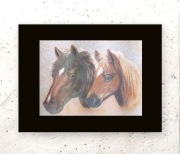 konie plakat A4, laserowy plakat z końmi, konie obraz A4
