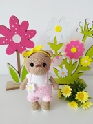 Miś z bawełny na szydełku 