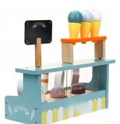 KABI DREWNIANA LODZIARNIA DLA DZIECI SKLEP Z LODAMI   LODY NA PATYKU  