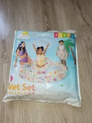 3 częściowy zestaw ( basen dmuchany, piłkę i koło )