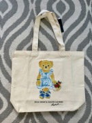 Torba Shopper Ralph Lauren Polo Bear Kremowa