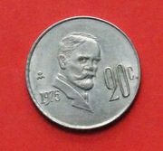 20 Centavos  1975 r -    Meksyk  F. Madero