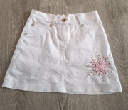 Spódniczka biało różowy 