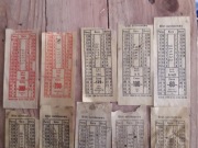 Bilety PKS, od 300 zł do 10 zł - 12 sztuk z PRL !