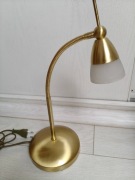 Lampa stołowa Paul Neuhaus Pino,  mosiądz, ściemniana  