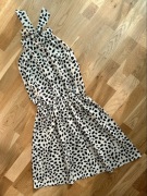 Koktajlowa sukienka w cętki r. S