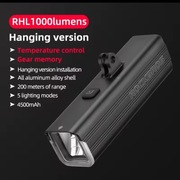 Reflektor rowerowy 1000 lumenow-Rockbros