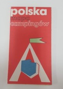 Polska mapa campingów 1: 750 000 z 1977r