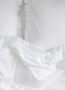 Komplet pościeli z falbanką H&M 240x220 bawełna 100%