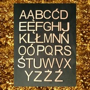 Duży alfabet z polskimi znakami