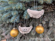 Pierogi - ozdoba na choinkę rękodzieło szydełkowe szydełko