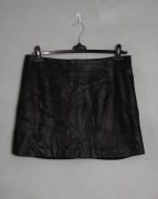 H&M spódnica mini czarna ekoskóra r.44 elegancka klasyczna
