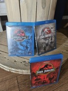 Jurassic Park 1-3 Trylogia- Blu-Ray stan idealny/ PL dystrybucja 