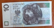 Banknot 10 zł radar 