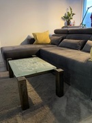 Stolik LOFT metal szkło industrialny