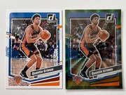 2x Karta NBA PANINI - QUENTIN GRIMES - NEW YORK KNICKS - GREEN LASER