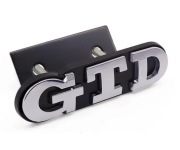 Emblemat GTD w grill atrapę do Passat Polo Golf Tiguan 