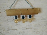 Lampa sufitowa z belki