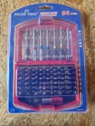 BITY ZESTAW BITÓW KOŃCÓWEK WKRĘTAKOWYCH 56 SZT DO DOMU WARSZTATU FUTERAŁ