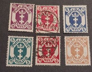 DANZIG  - 1923 r - 6 sztuk