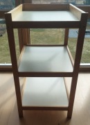 Przewijak Drewniany, naturalne drewno, 3półki