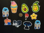 Nalepki na telefon lub laptopa 10 szt 