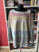 Sweter w kolorowe paski