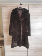 Długi Płaszcz W Panterkę Z Futerkiem