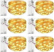 litogo Łańcuch świetlny LED na baterie z funkcją timera, 6 sztuk