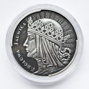Moneta 1 oz. Królowa JADWIGA 1 uncja srebra Oksydowana Srebrna SREBRO