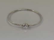 Srebrna bransoletka 925, 8,87g serce, walentynki