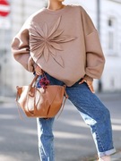 BLUZA DRESOWA DAMSKA KWIAT 3D NOWOŚĆ POLSKA MARKA 