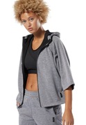 Szeroka bluza damska Reebok Speedwick Training Supply DU4038 kaptur zamek