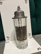 kufel szklany z cyną SPANIEN 1982 SAHM fiva piłka