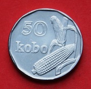 50  Kobo   2006  r  -   Nigeria  Kukurydza  piękny stan !!!   
